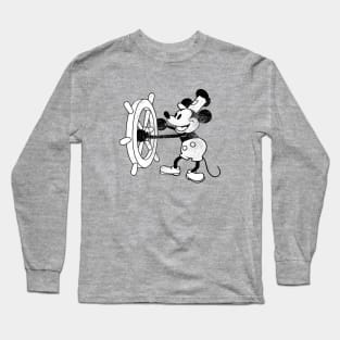 Steamboat Willie - distressed Long Sleeve T-Shirt